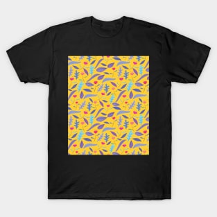 Floral Pattern Wallpaper T-Shirt